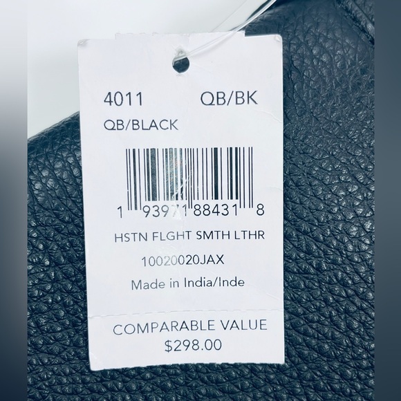 COACH Men’s Houston Flight Leather Shoulder Bag Black - Picture 2 of 5